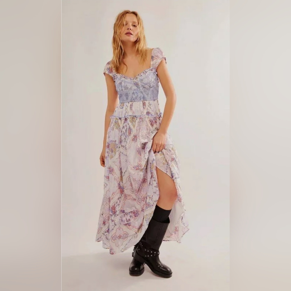 Free People Candy Combo Forever Favorite Maxi Dress Size L
